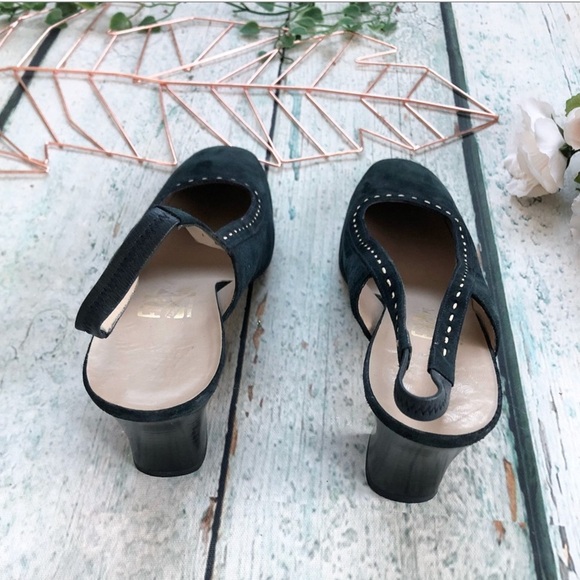 Salvatore Ferragamo Black Suede Heels - Picture 3 of 8